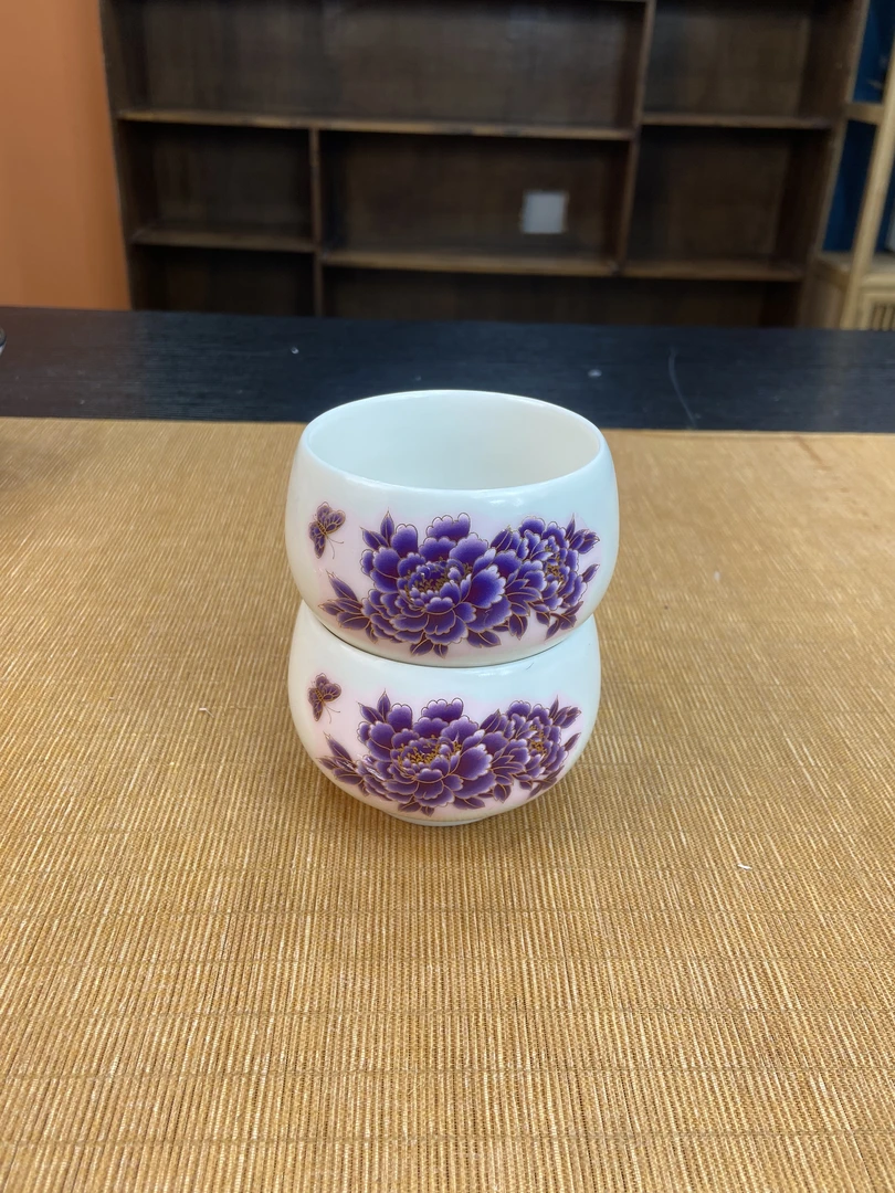 G383*2-牡丹禅定杯