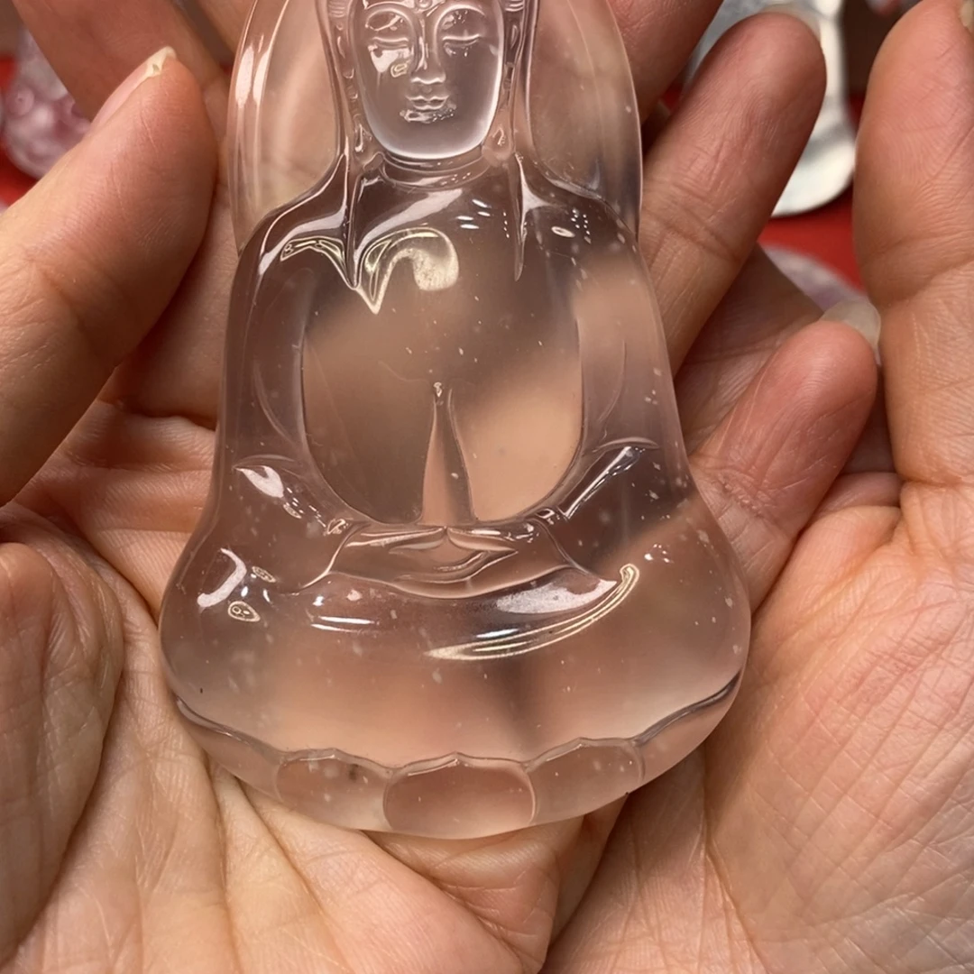美***路石英质玉未镶嵌吊坠