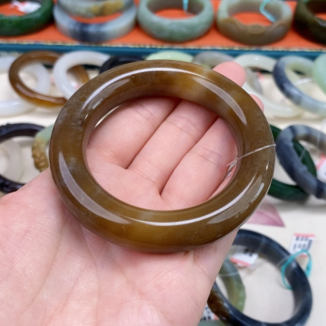 未镶嵌手镯和田玉54.5