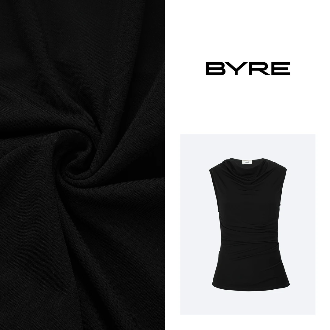 BY582 黑色无袖T恤【冷水手洗】