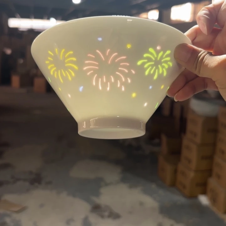 玉瓷景德镇陶瓷面碗两只微瑕