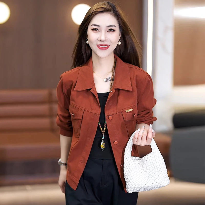爆款休闲牛仔短外套女2025秋季新款高级感棒球服百搭上衣时尚大衣