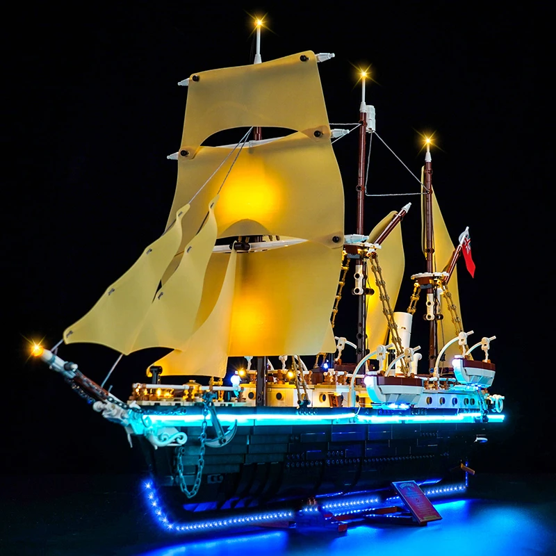 乐一百LYB 适用于乐高 10335 坚忍号探险船 积木灯饰