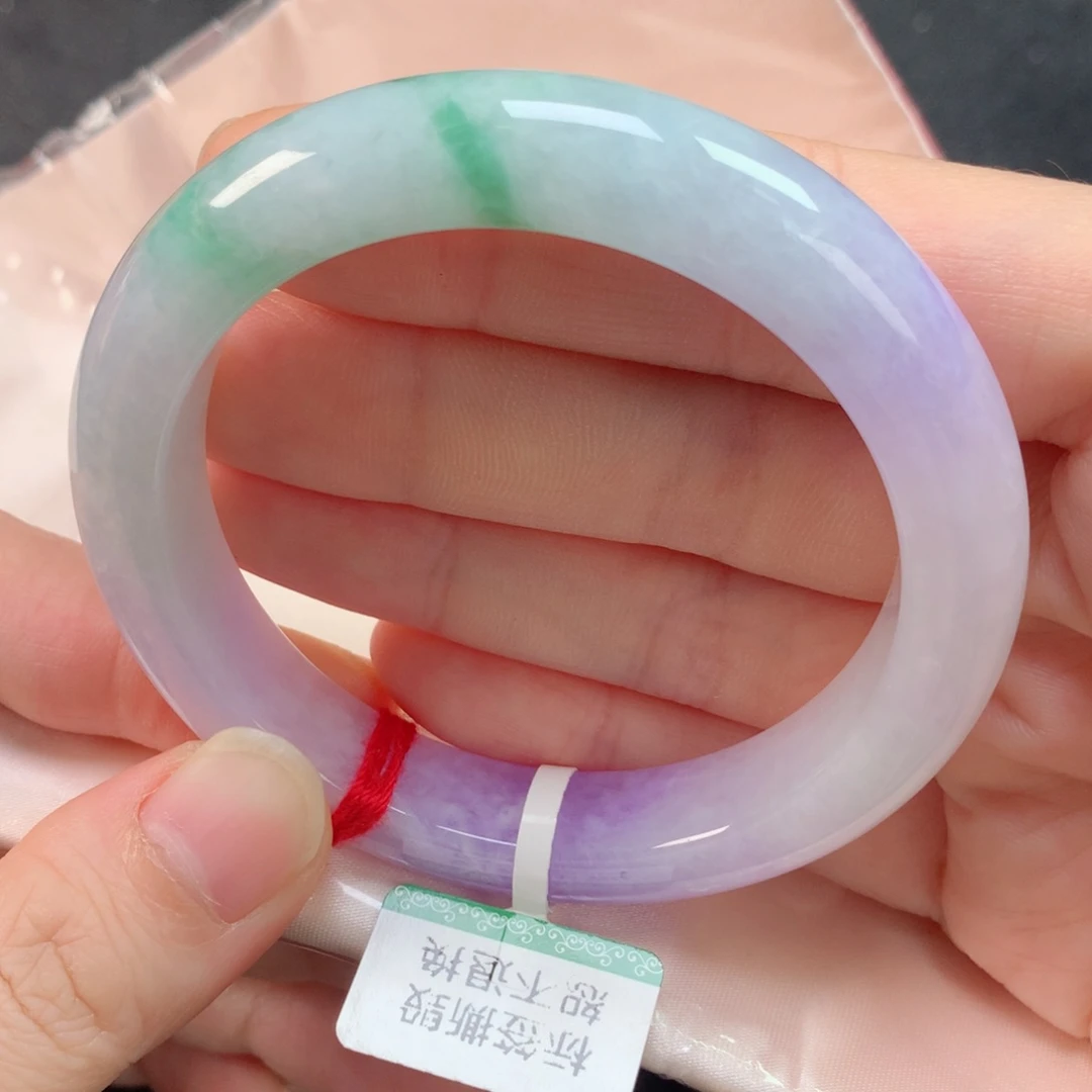 未镶嵌手镯翡翠缅甸天然翡翠手镯56