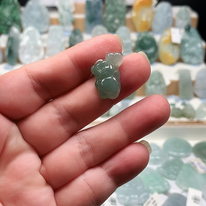 吊坠(不含链)未镶嵌翡翠16小熊