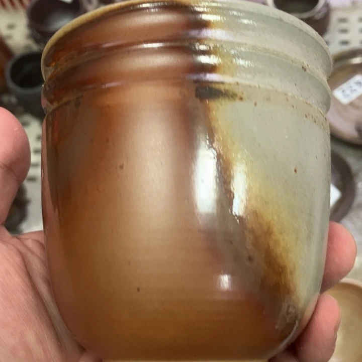 柴烧茶具茶杯大放漏