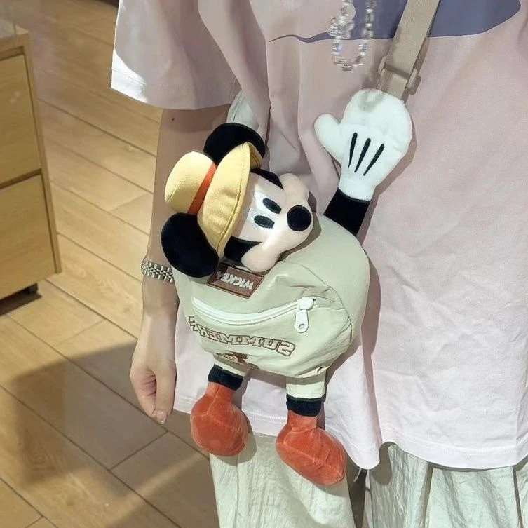 新款夏天超火小包可爱米奇开心露营斜挎包外出百搭时尚旅行背包Z