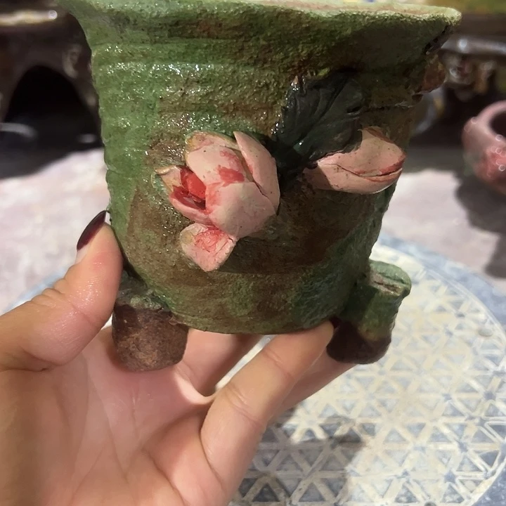 口12高11.5福利手工粗陶高温