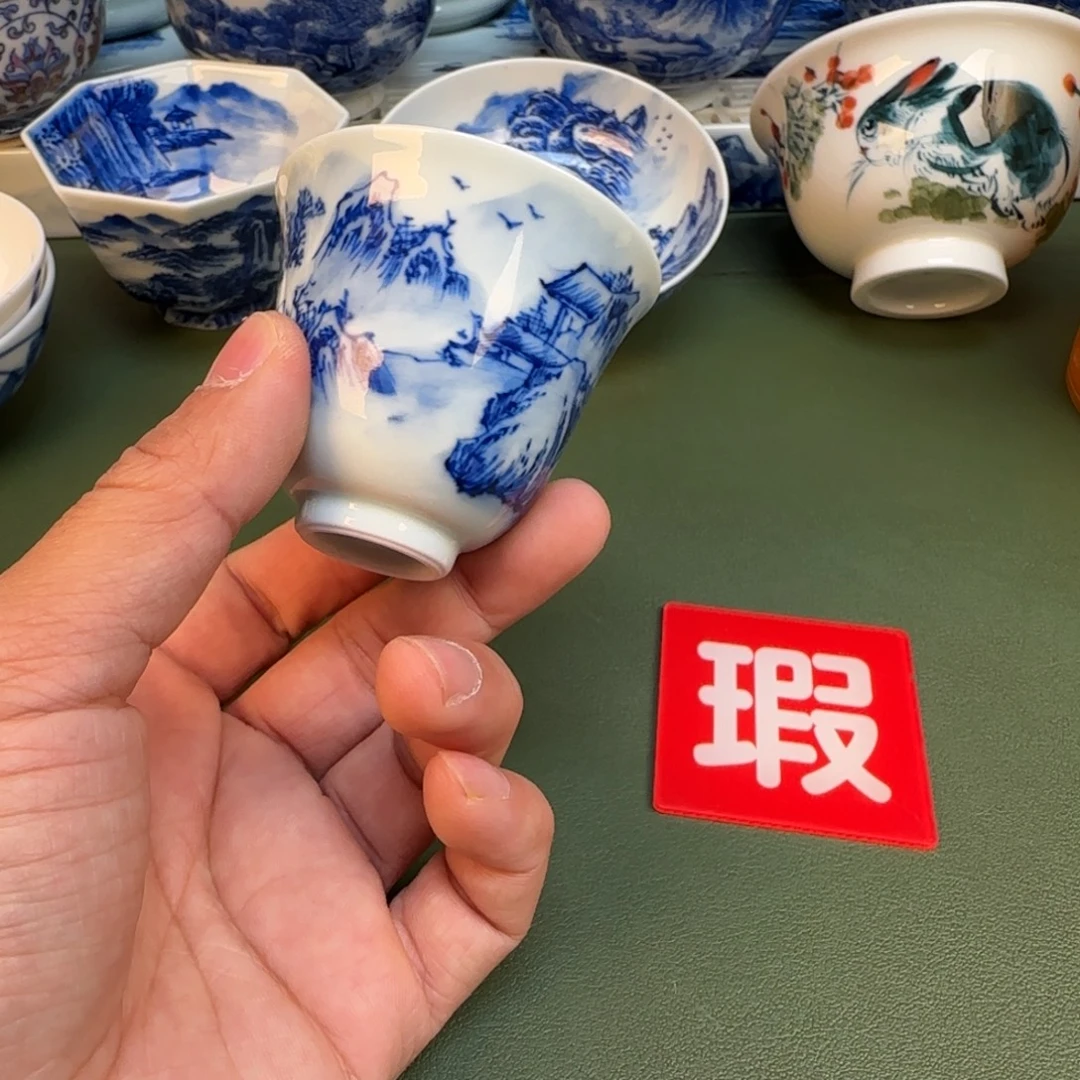 纯手工纯手绘茶具石头83