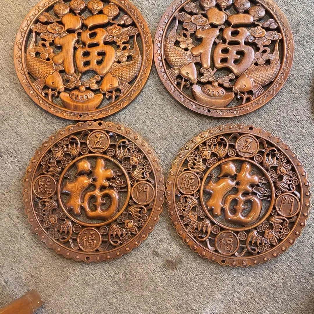 千***石香樟木东阳仿古木雕装饰