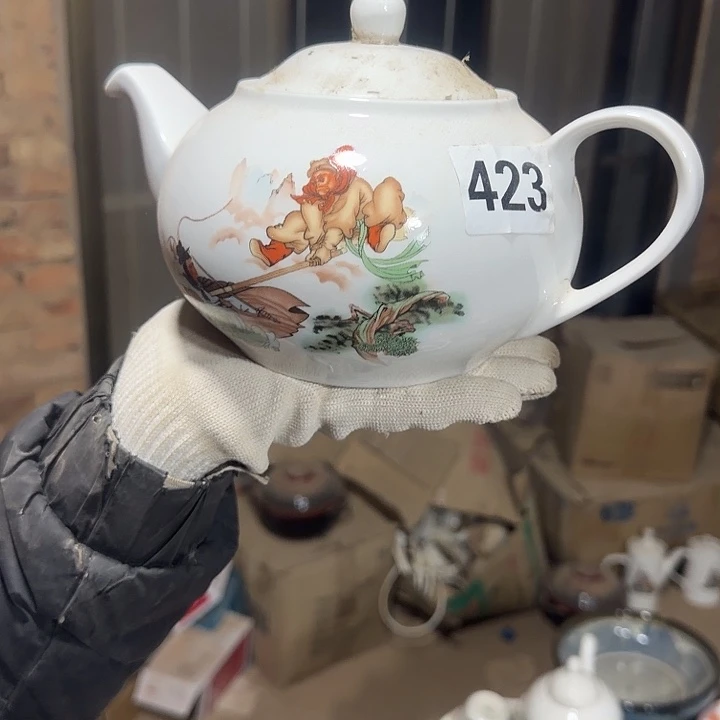 库存瓷片多空茶壶