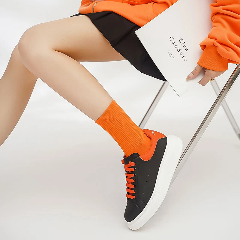 百搭休闲时尚情侣款小白鞋 A-6013