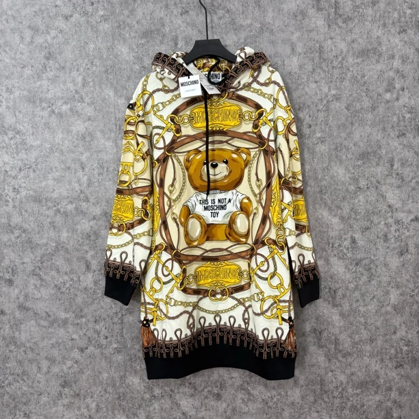 未使用 Moschino/莫斯奇诺 莫斯奇诺小熊连帽卫衣
