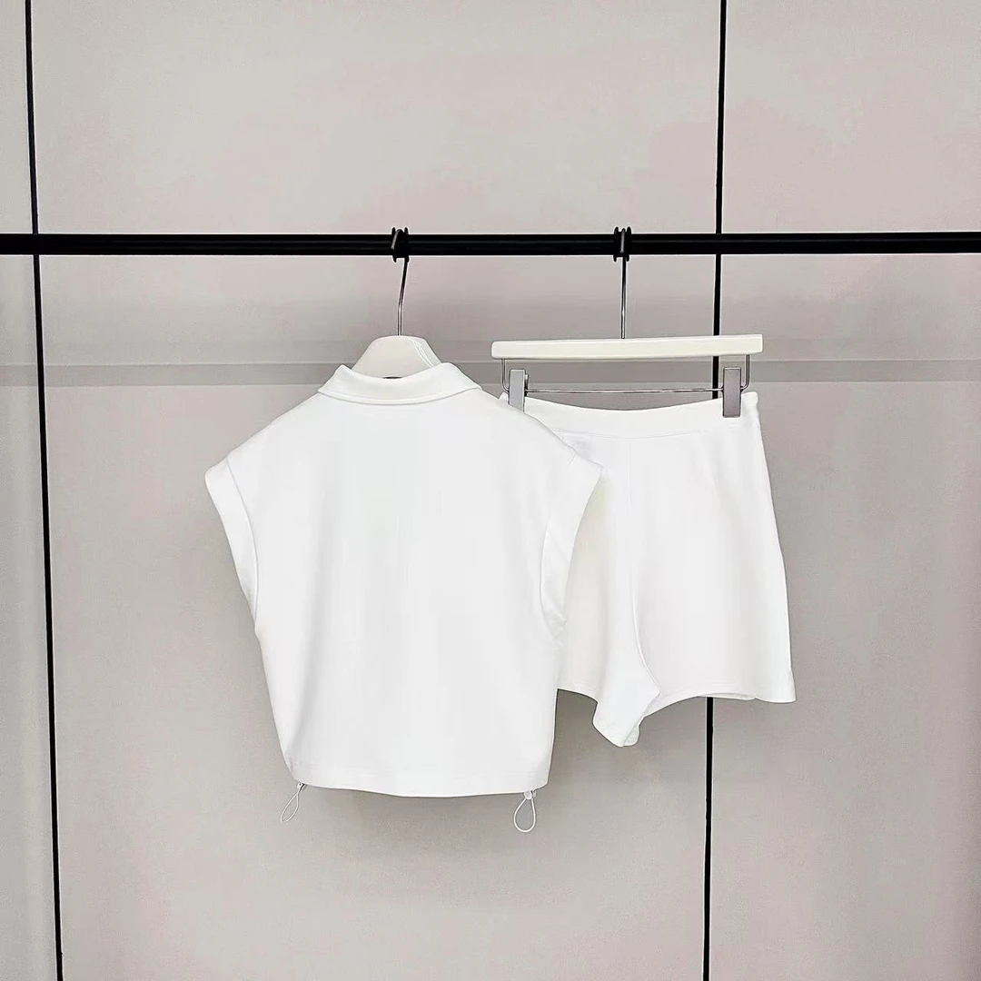 【MAODOU】5423 雪松呢喃 啊喽套装 夏天战袍 白色休闲潮流夏季