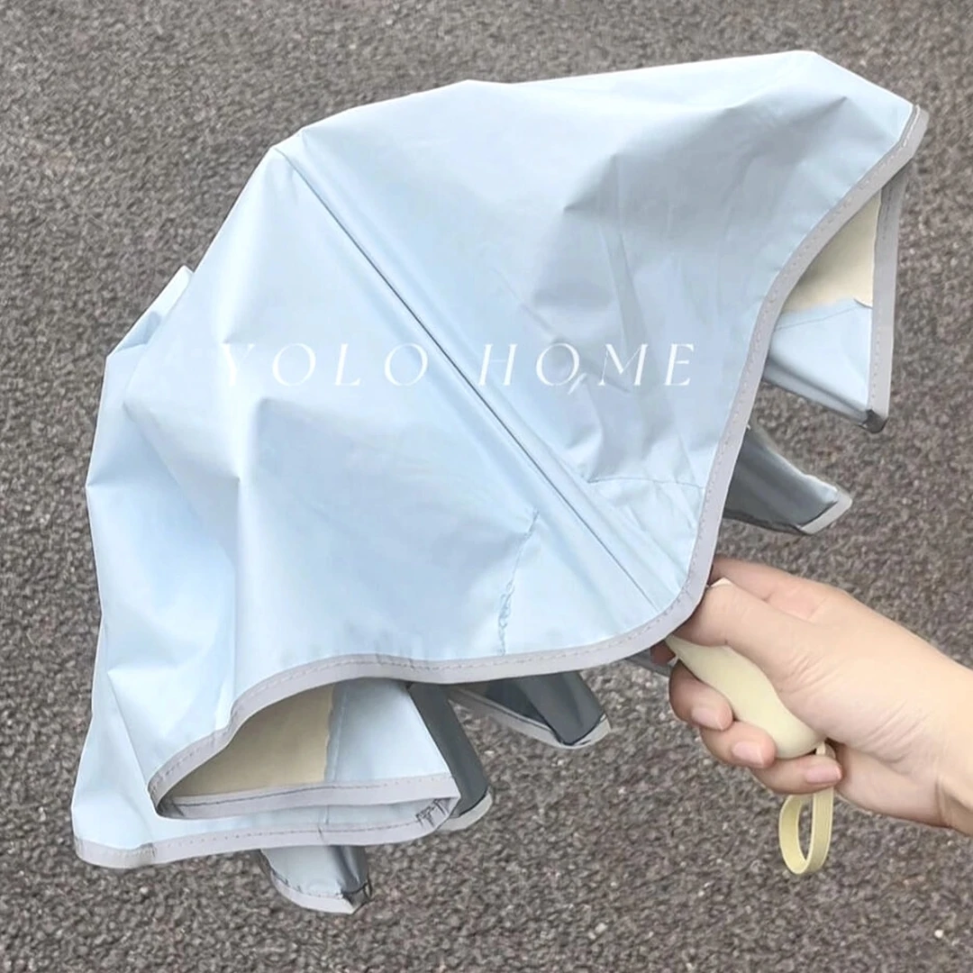 【自留款】圆角防戳全自动节节收晴雨伞两用太阳伞防晒防紫外线女