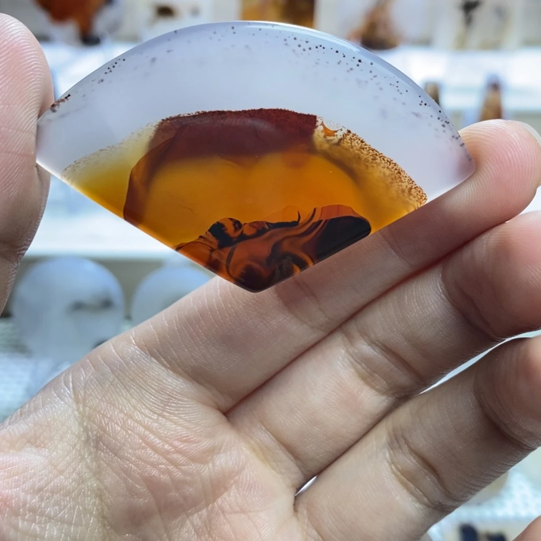 玛瑙/玉髓未镶嵌吊坠(不含链)