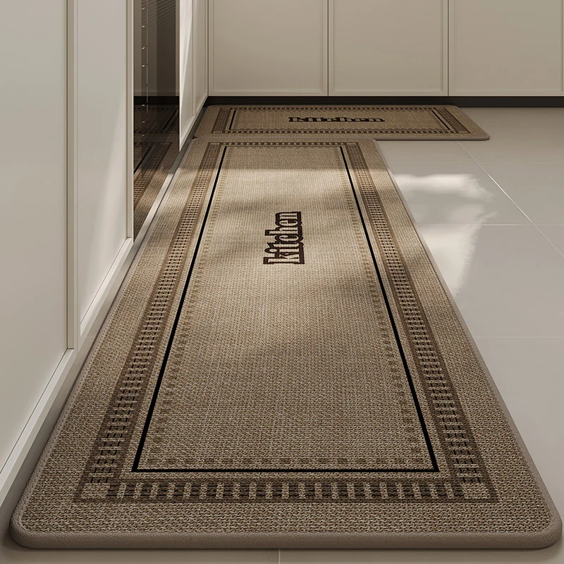 新款厨房专用地垫吸水吸油脚垫防滑防油长条门垫防水垫子耐脏地毯