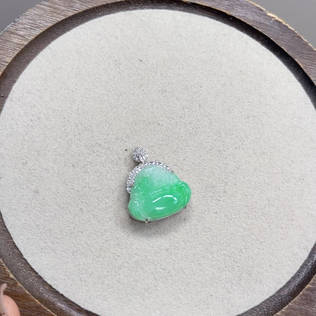 翡翠银S925镶嵌颈饰