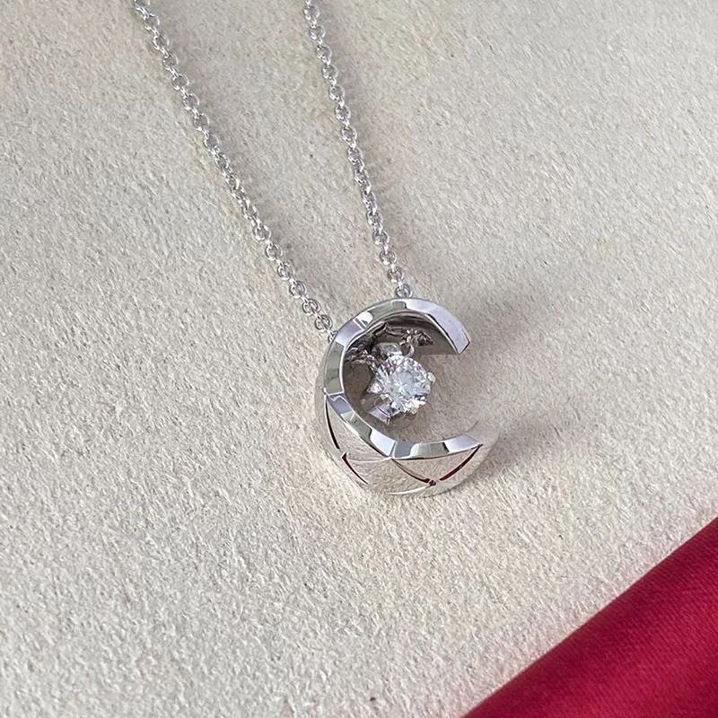 钛钢项链 小香风菱格项链301