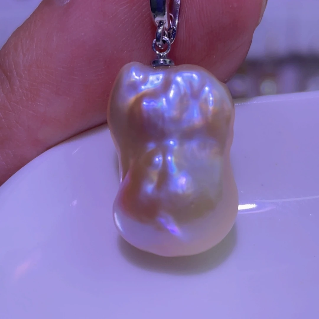 淡水珍珠未镶嵌天然淡水珍珠吊坠