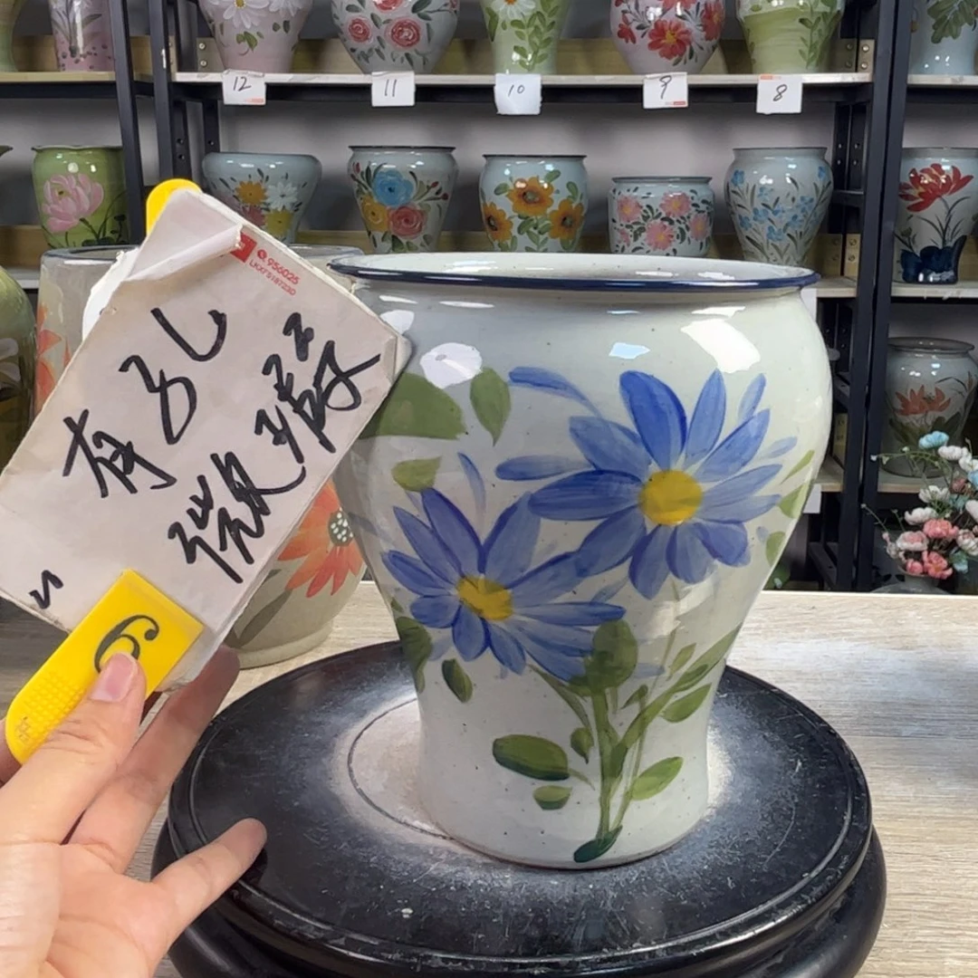 罐小*?1tc景德镇陶瓷花盆