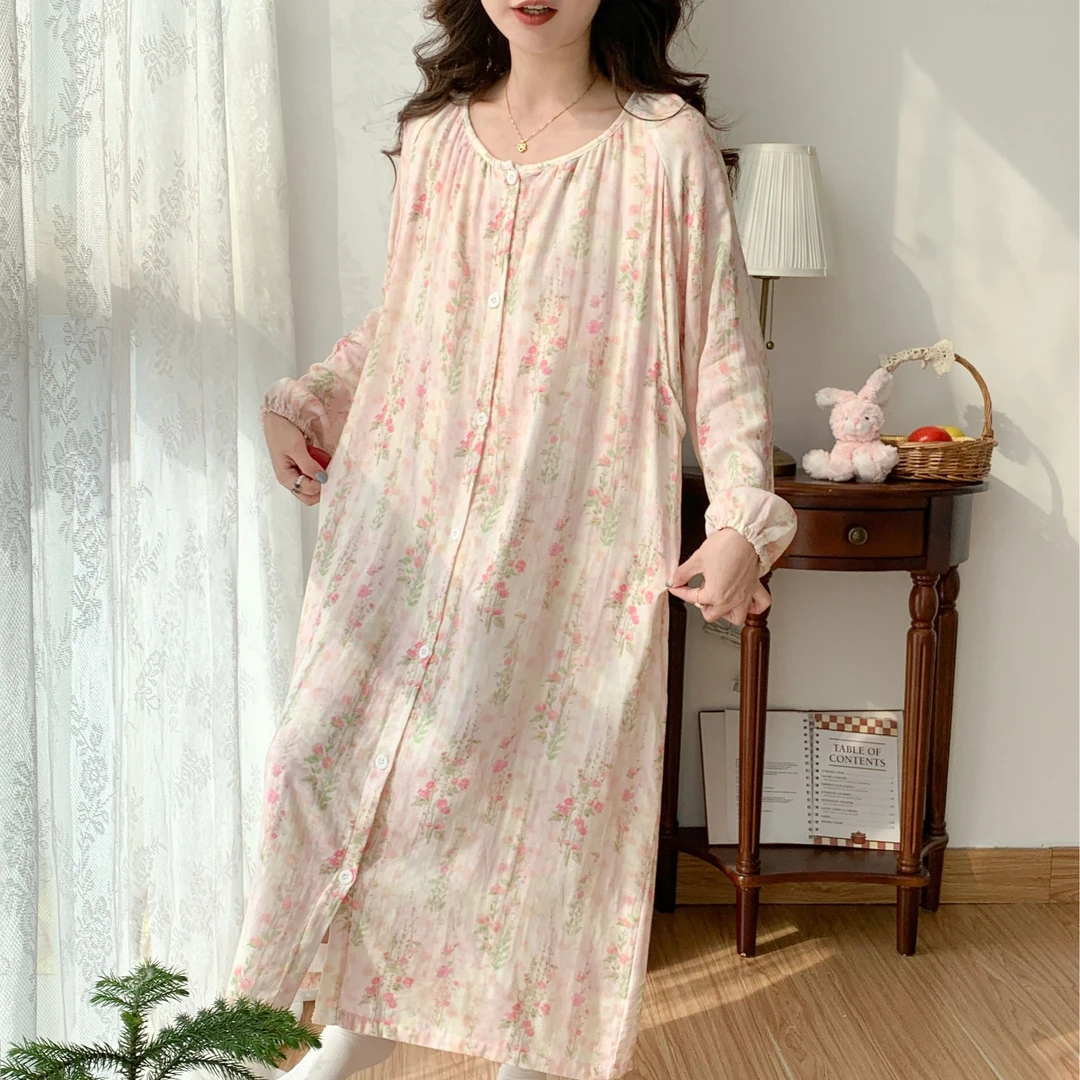 【竹棉纤维待产群】孕妇哺乳睡衣月子服家居服产前产后喂奶服