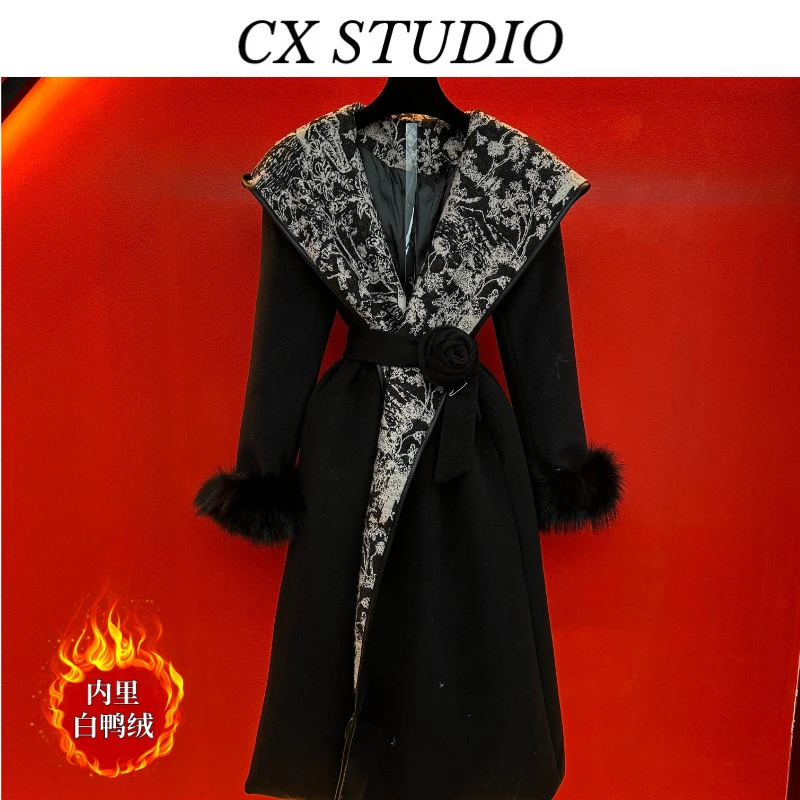 编码98 经典收腰轻奢时尚冬季羽绒服（定制女装）QZ55560