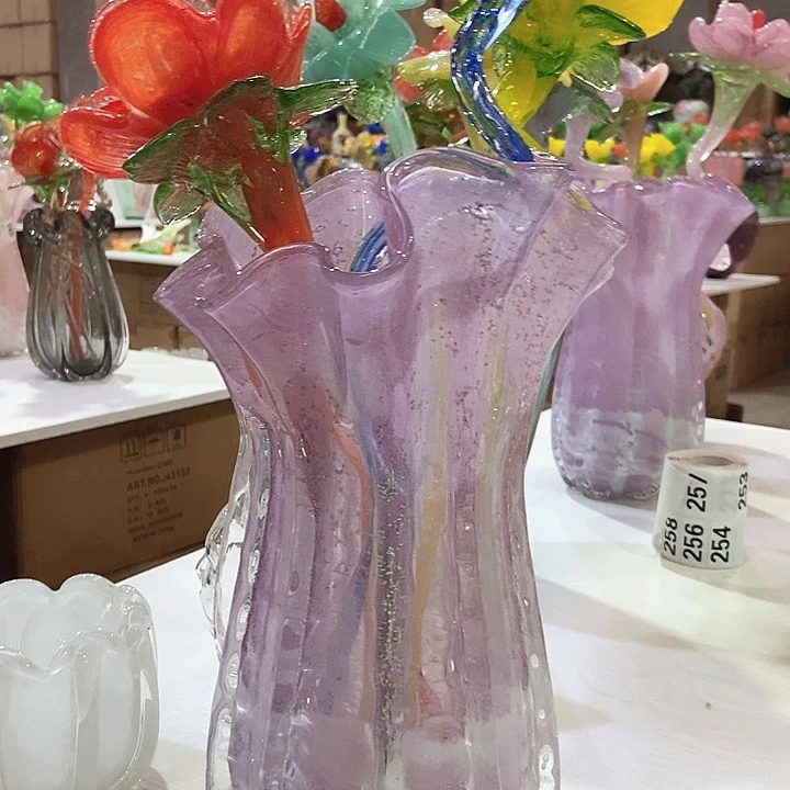 琉璃琉璃花瓶高32口18