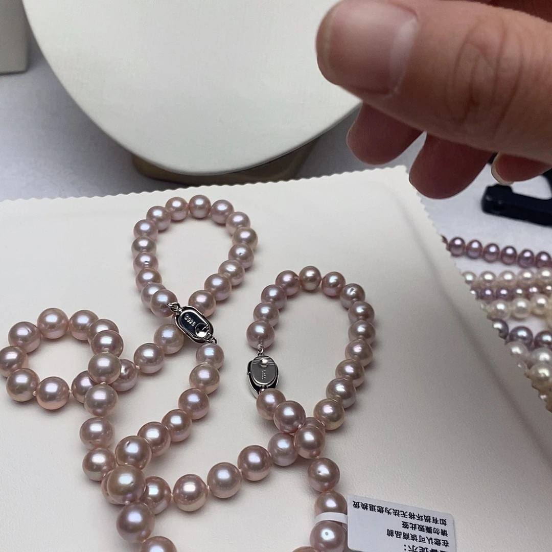 淡水珍珠颈饰银S925镶嵌