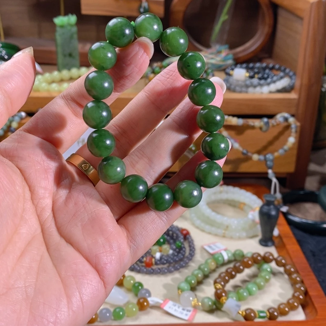 和田玉未镶嵌手链