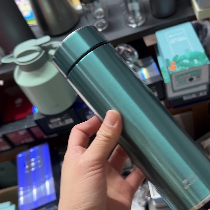 H63-380ml  不带滤网 绿 杯套