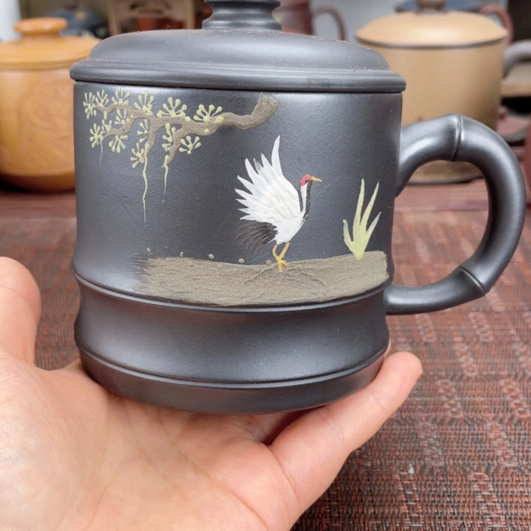 【闪购商品】茶杯紫砂宜兴原矿紫砂盖杯微瑕