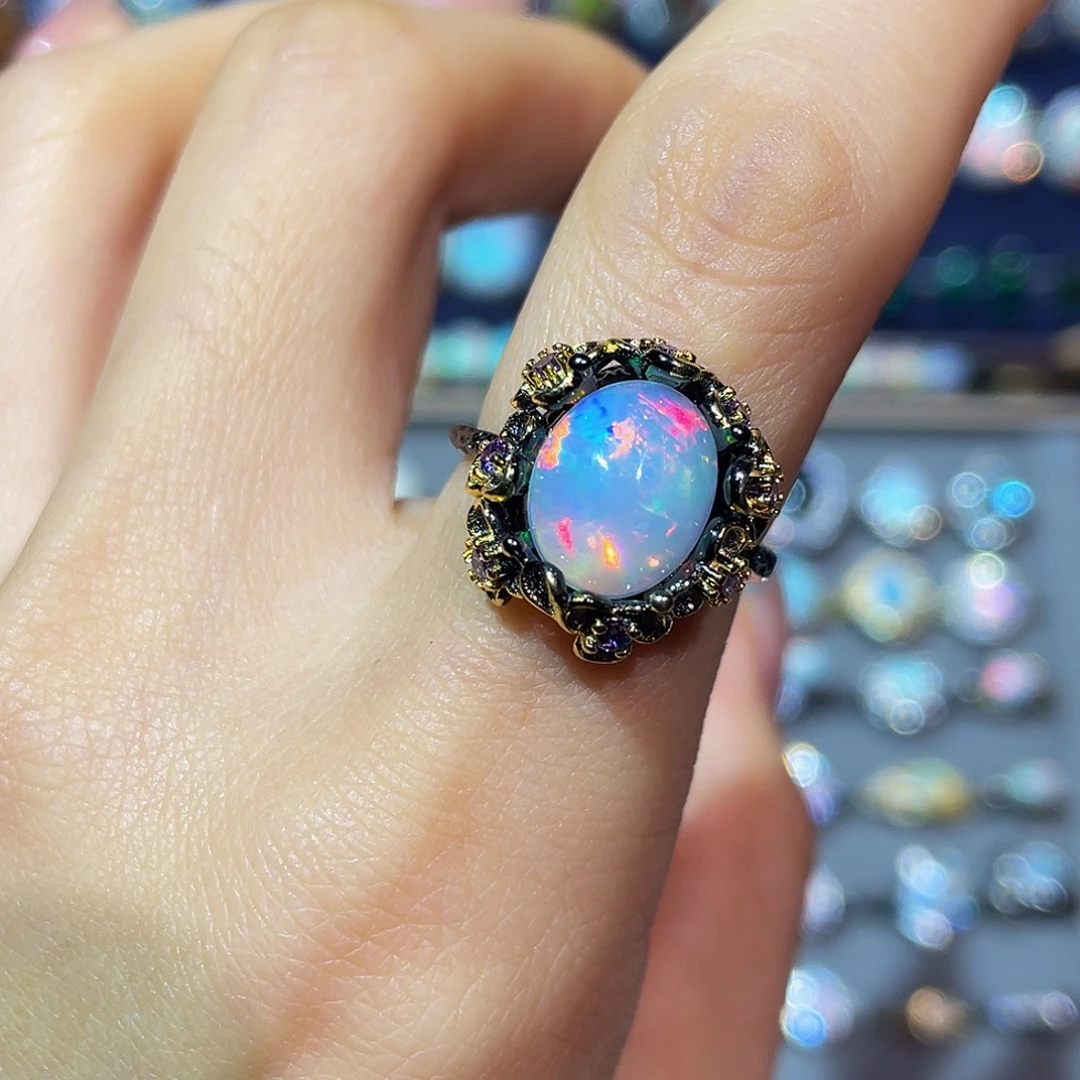 陈***瑞欧泊银S925镶嵌戒指