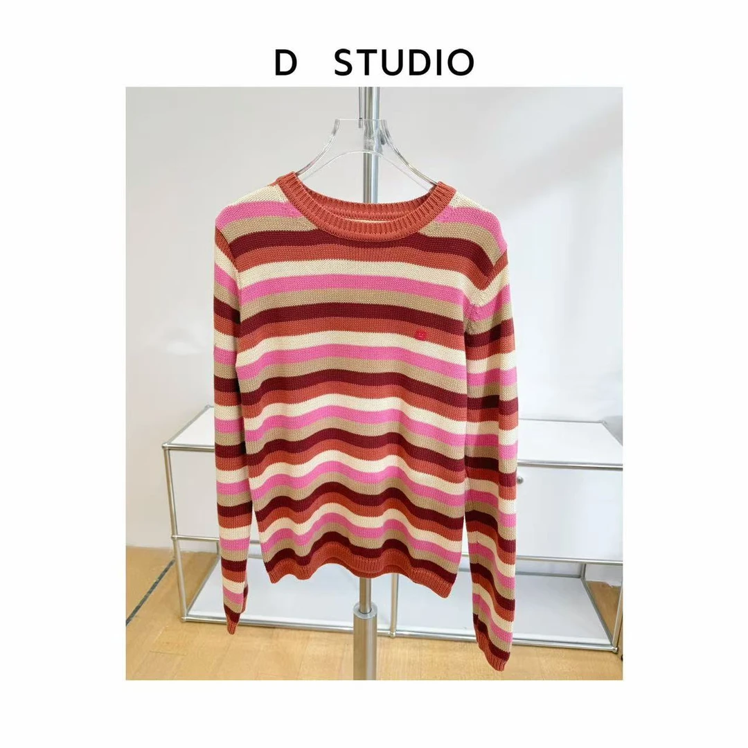 D STUDIO  彩色条纹毛衣 D3587