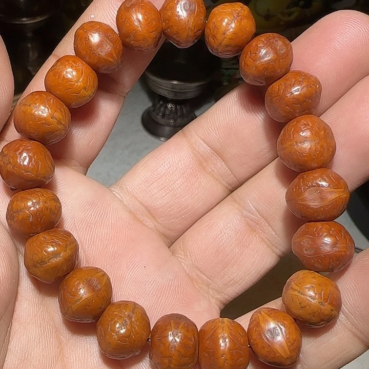 藏区老风眼手串保老