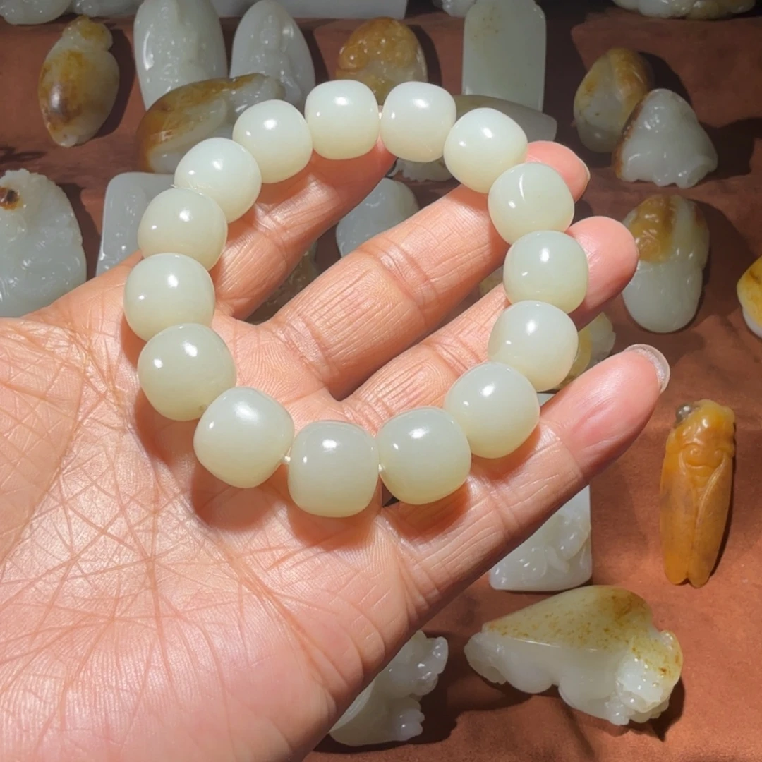 我***天和田玉（青玉）未镶嵌手链