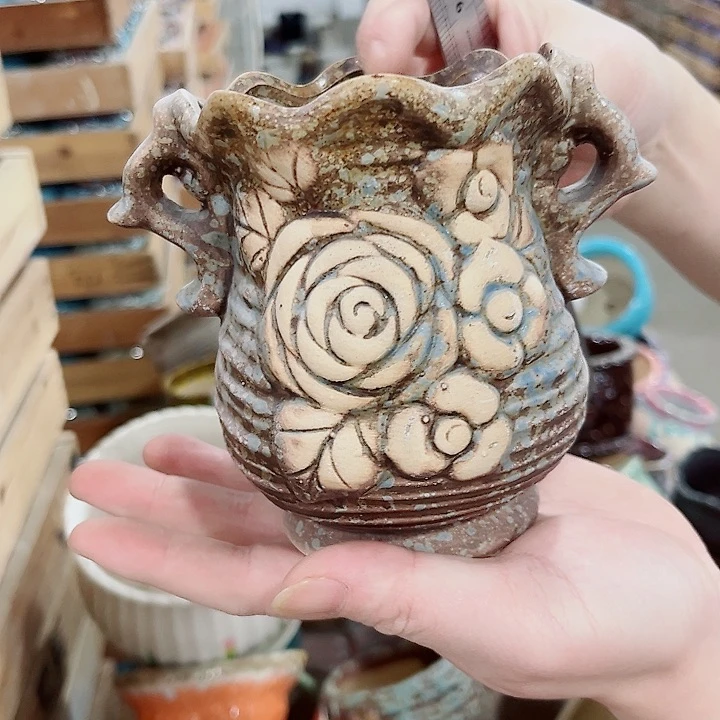 凑单10元陶瓷花盆发货！