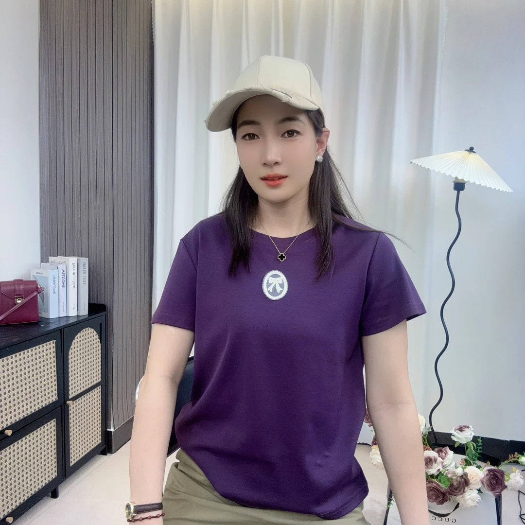 U.Ni【章仔】正肩微宽松圆领短袖T恤