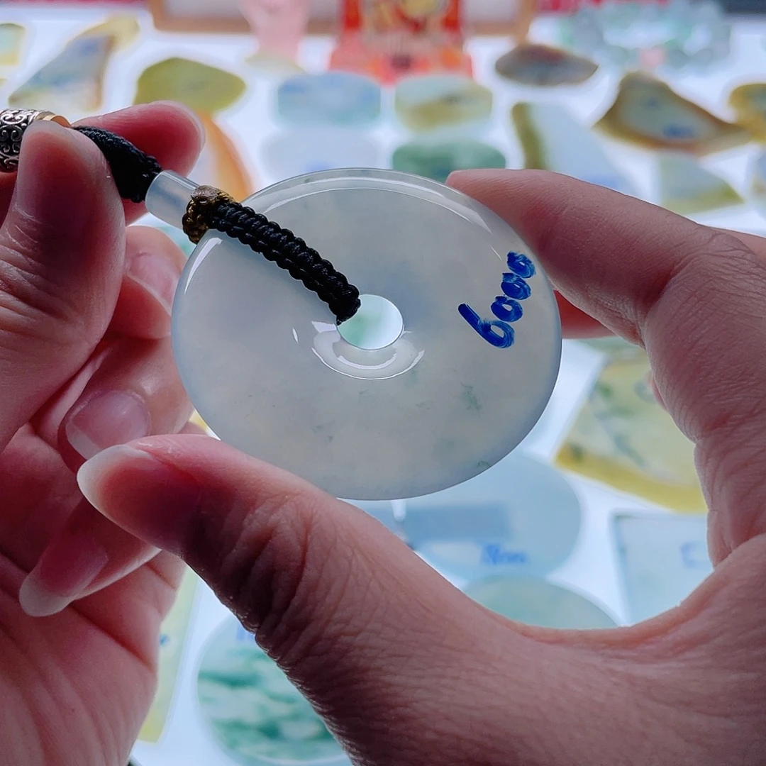 定制翡翠未镶嵌天然翡翠平安扣