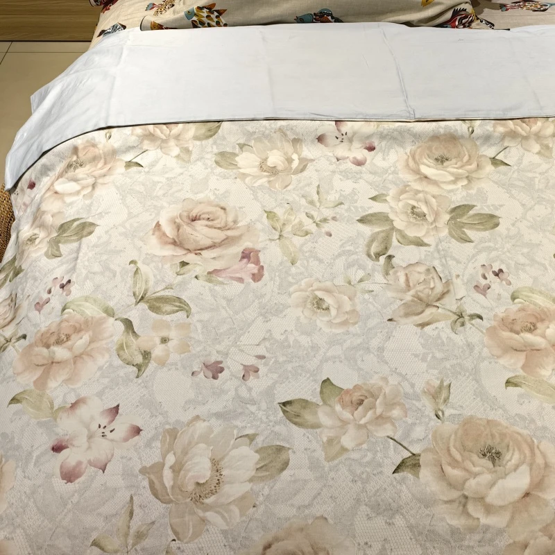 【花戒指】精选！纯棉数码印花被套—余静蓝