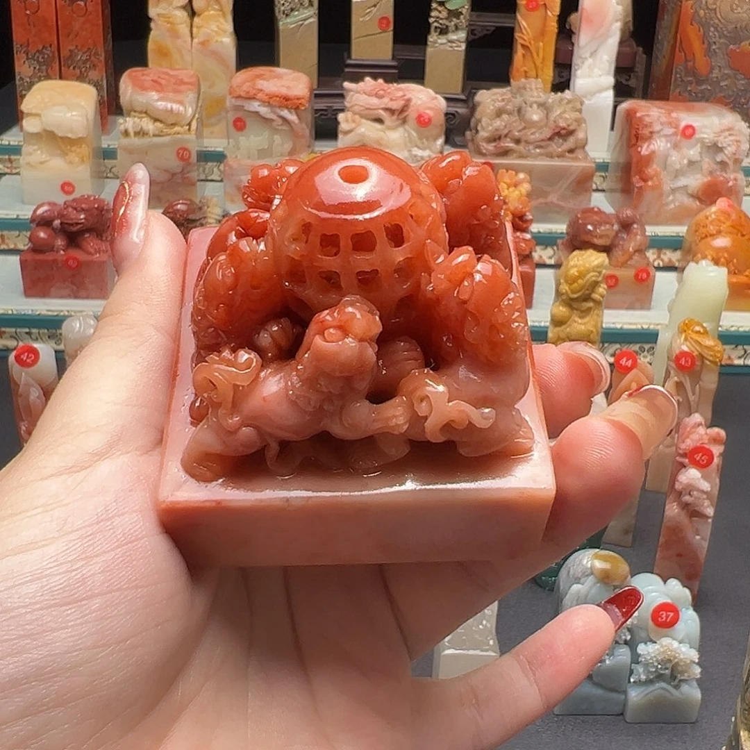 寿山石印石㊊***㊐手工制作