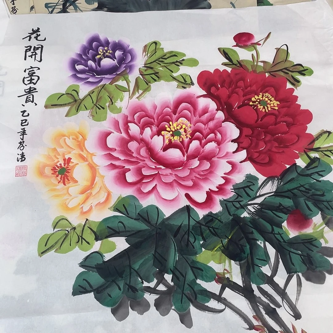 国画国画作品原稿70多彩