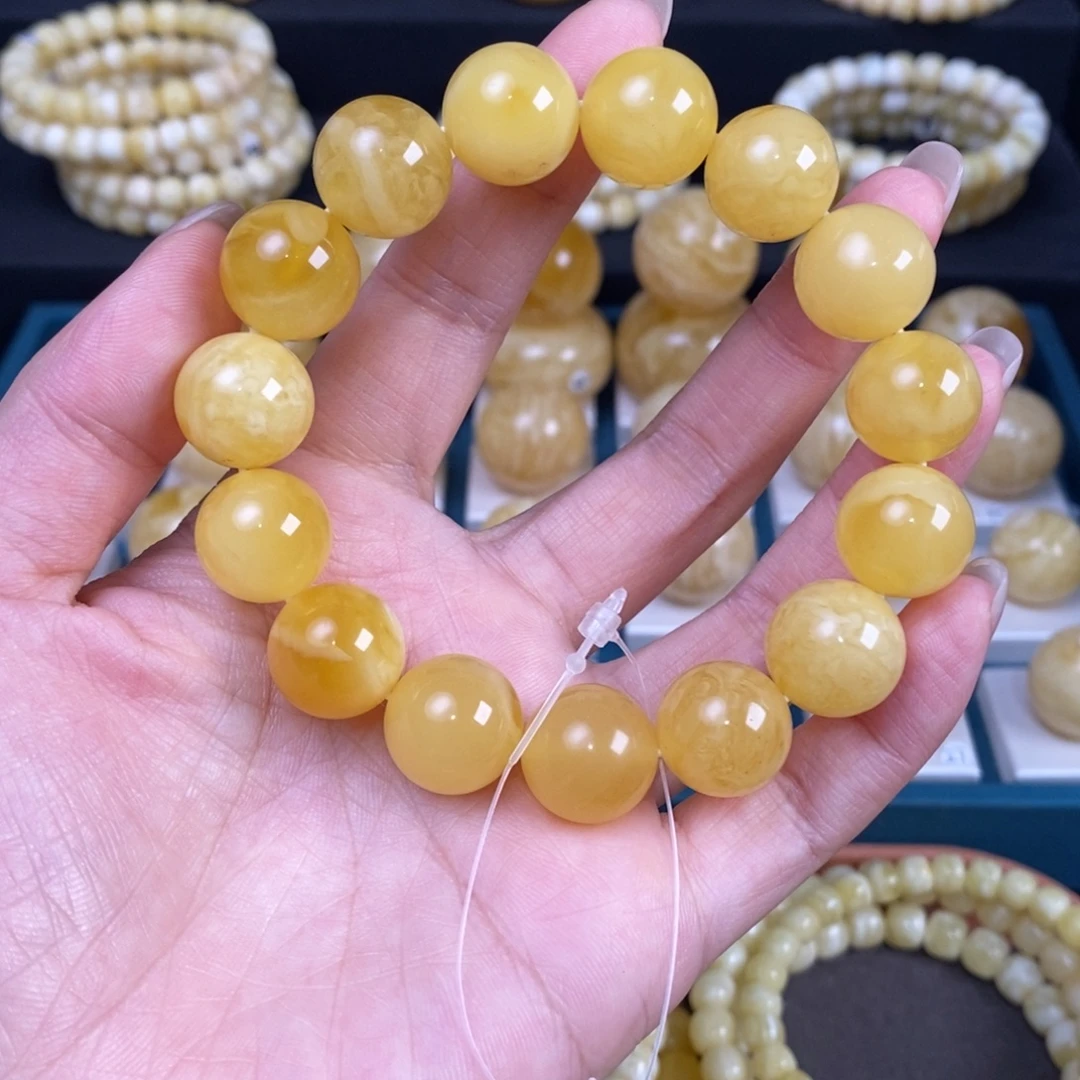 蜜蜡未镶嵌珠宝奇石卡14.5