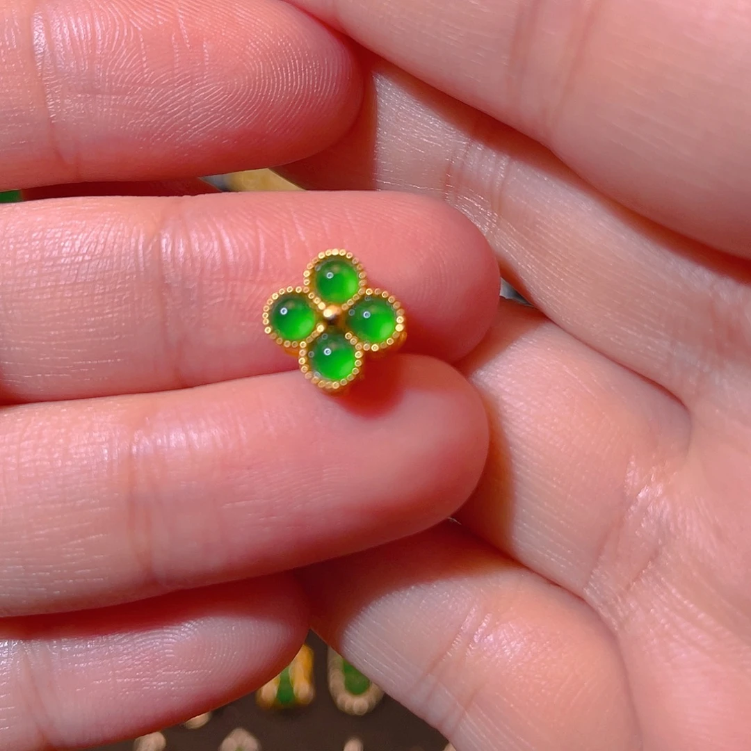 翡翠银S925镶嵌吊坠(不含链)