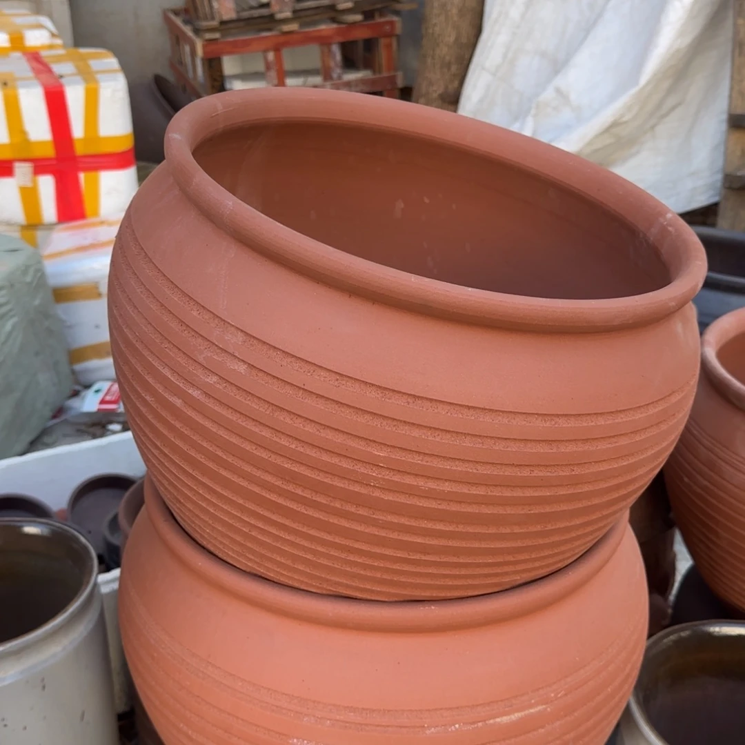 紫砂花盆口40高30宜兴紫砂