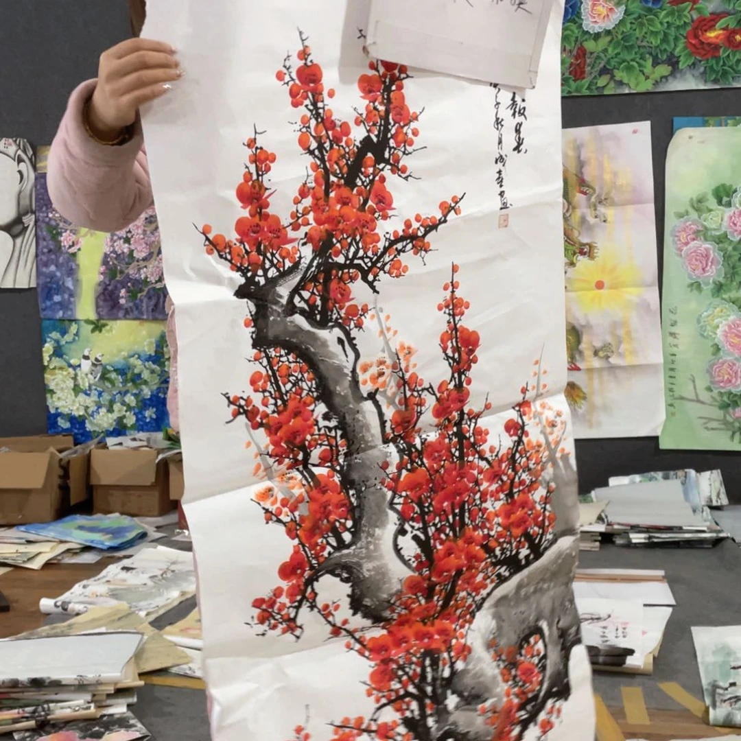 国画国画作者画心一张