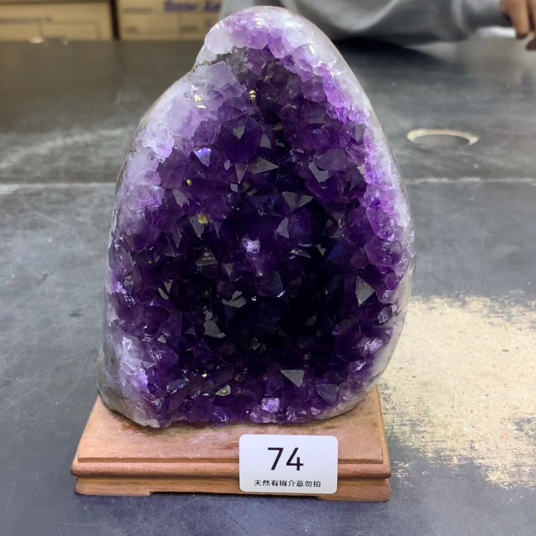 水晶摆件未镶嵌紫晶74