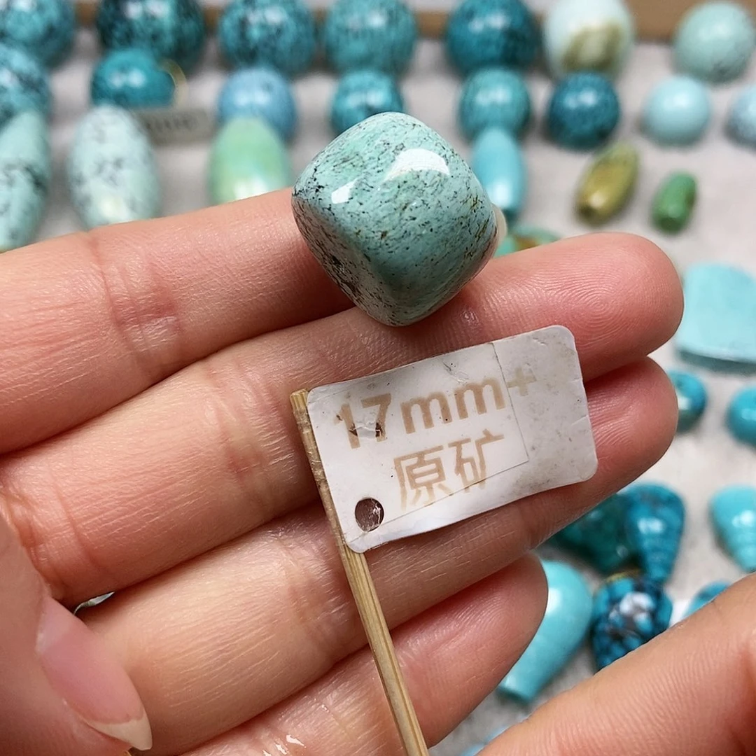 未镶嵌绿松石珠宝半成品