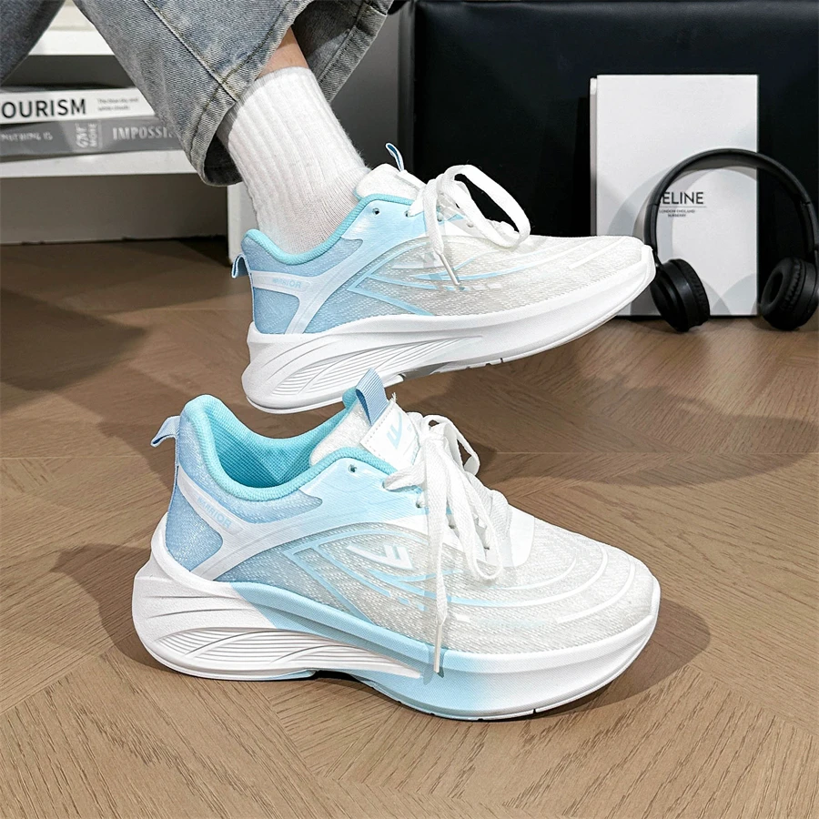 回力运动鞋女鞋2025夏季新款女生网面透气软底轻便厚底百搭跑步鞋