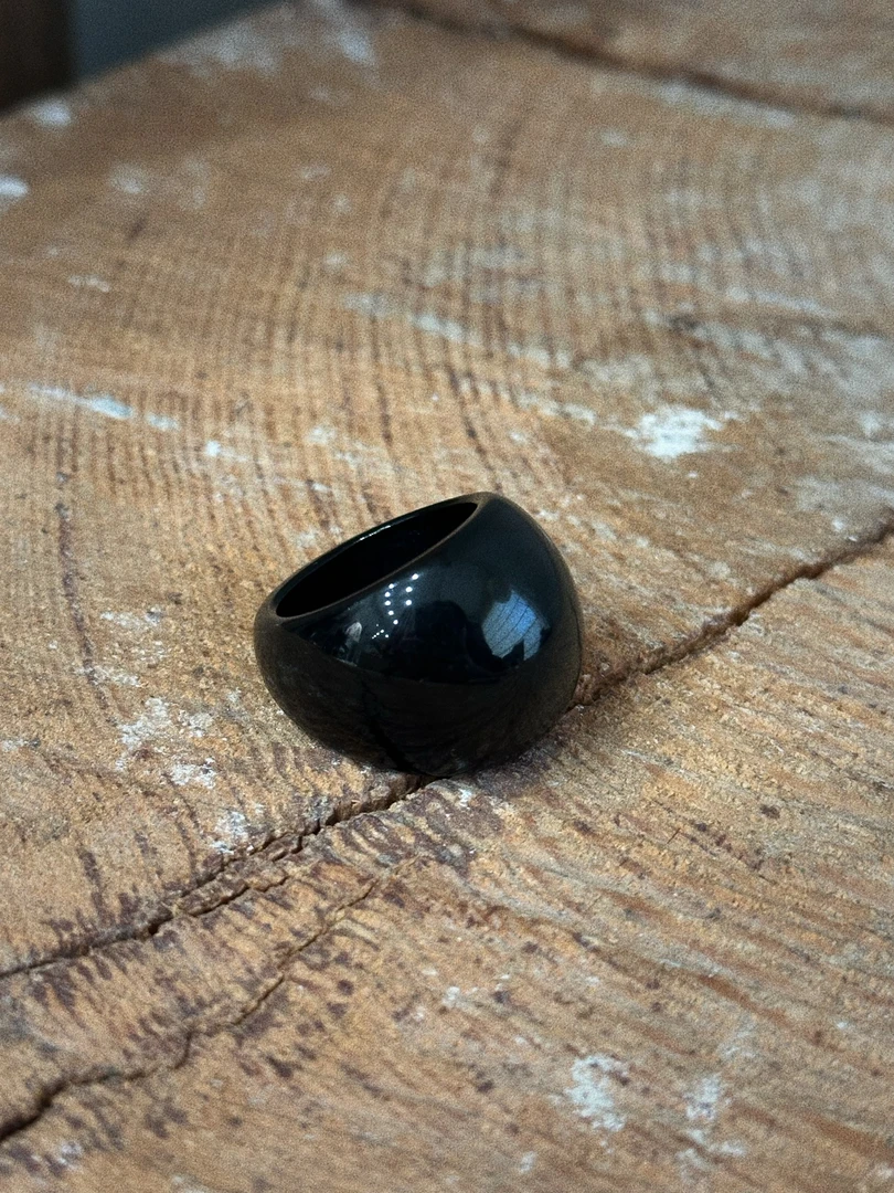 非金属树脂戒指 韩国正品/不支持退换/简约馒头戒指/0524